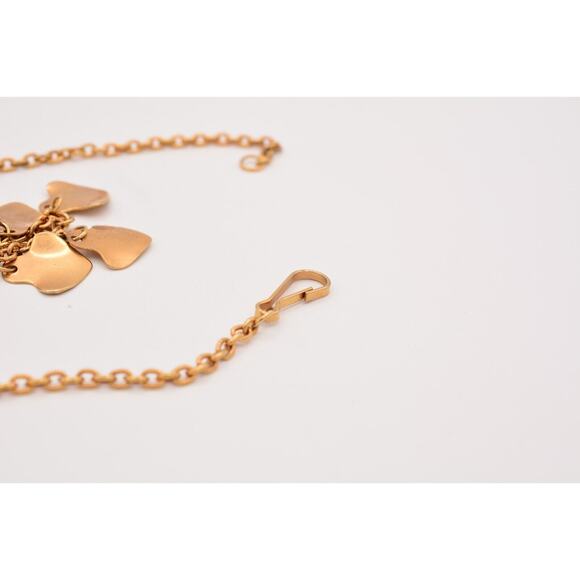 Vintage Statement Belt Gold Shaker Charm Dangle Linked Shiny Heavy Chunky 37" - Picture 12 of 12